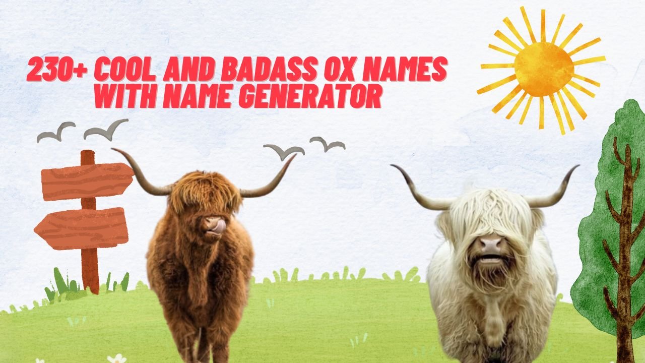 230+ Cool And Badass Ox Names With Name Generator