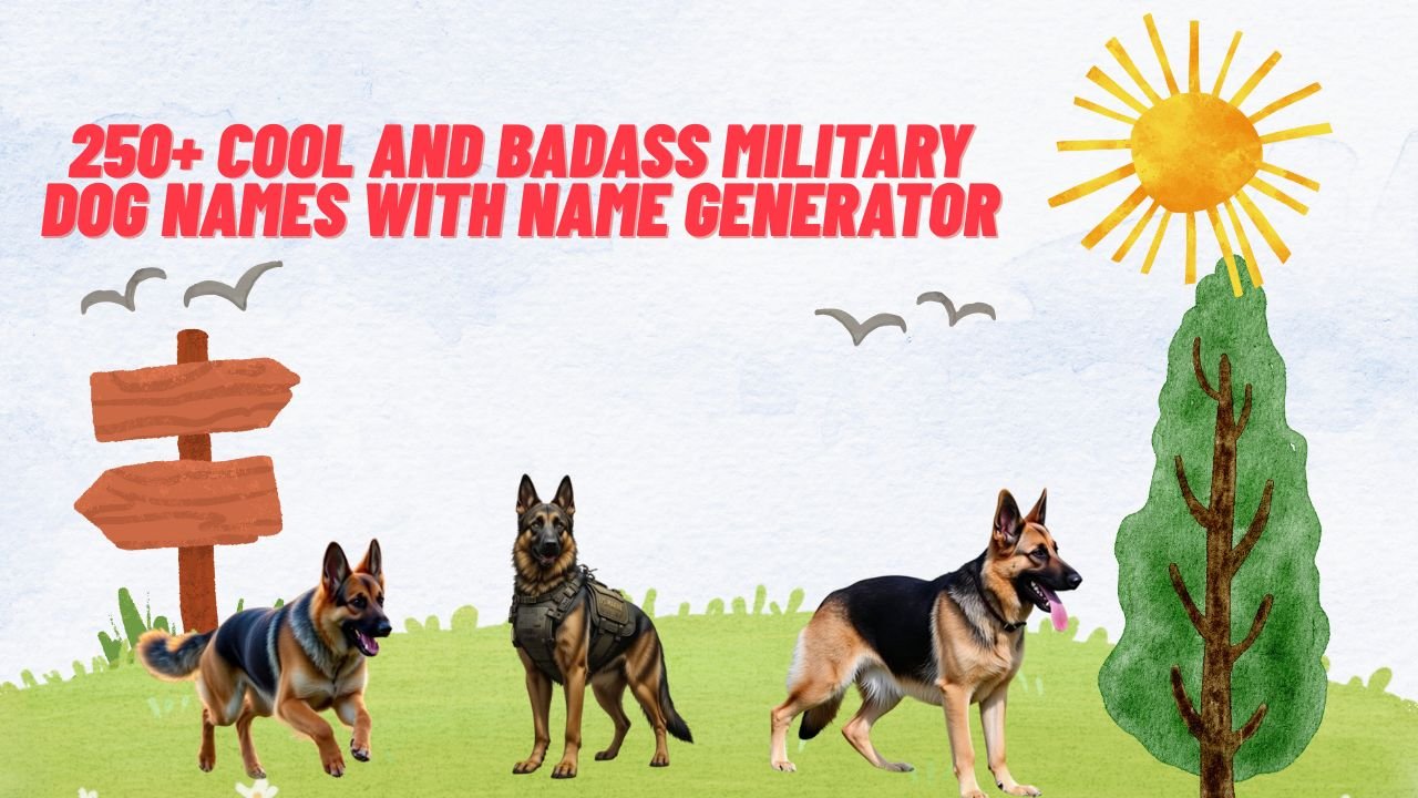 250+ Cool And Badass Military Dog Names With Name Generator