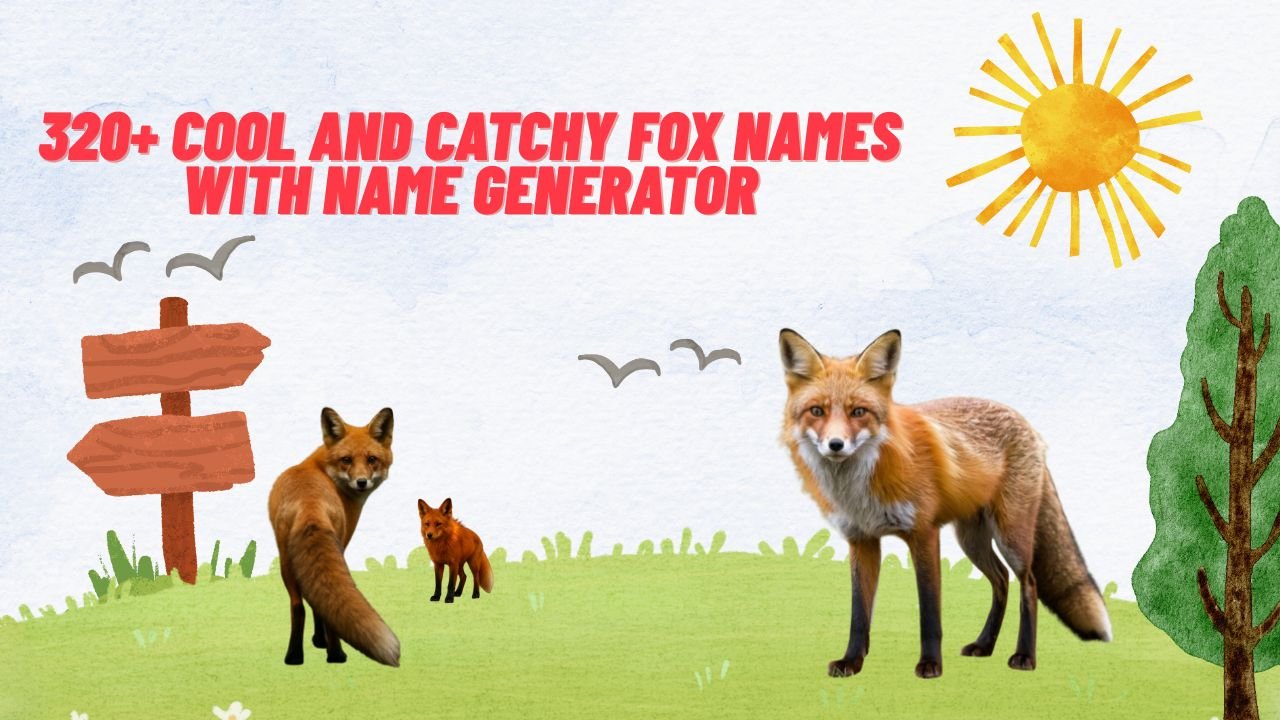 320+ Cool And Catchy Fox Names With Name Generator