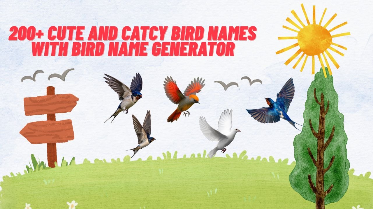 200+ Cute And Catcy Bird Names With Bird Name Generator
