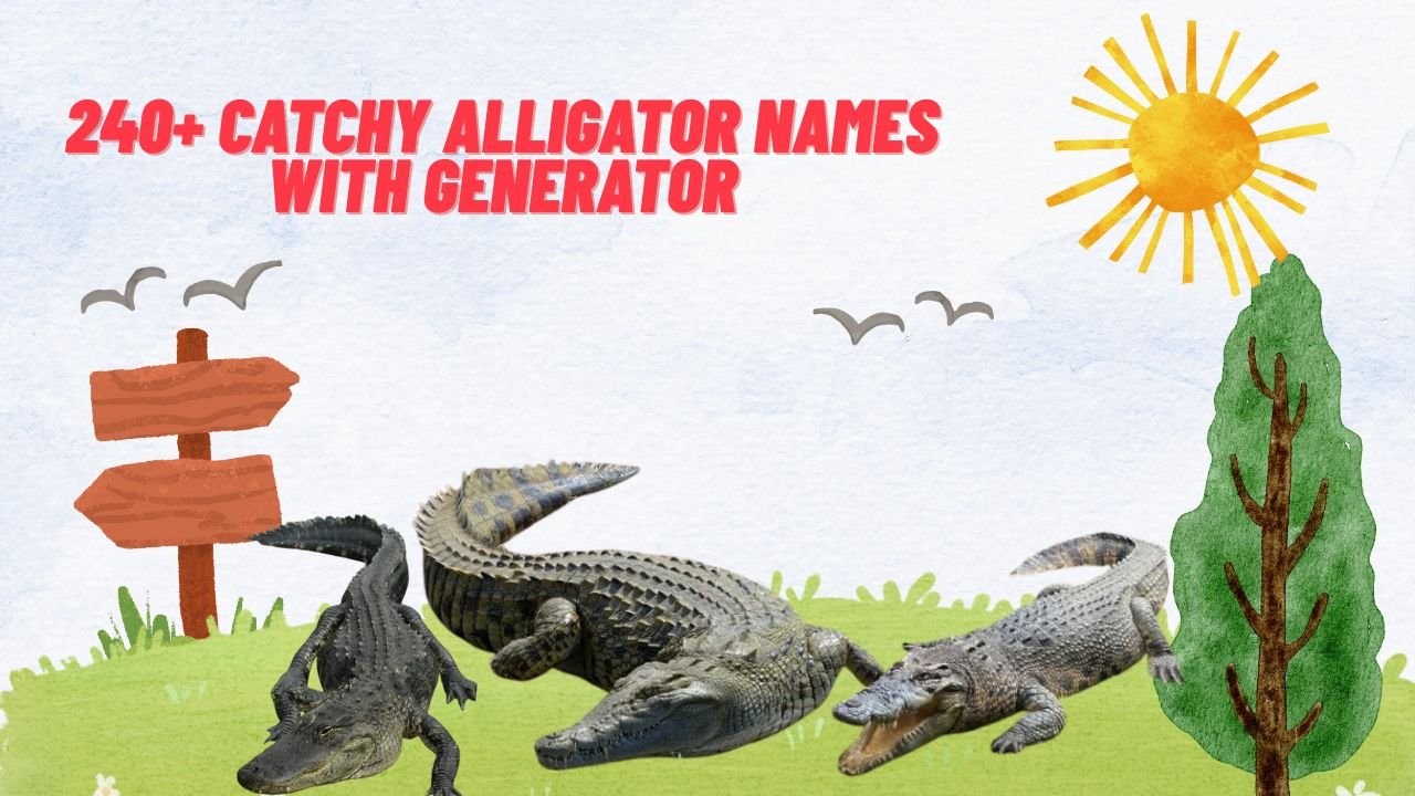 240+ Catchy Alligator Names With Generator