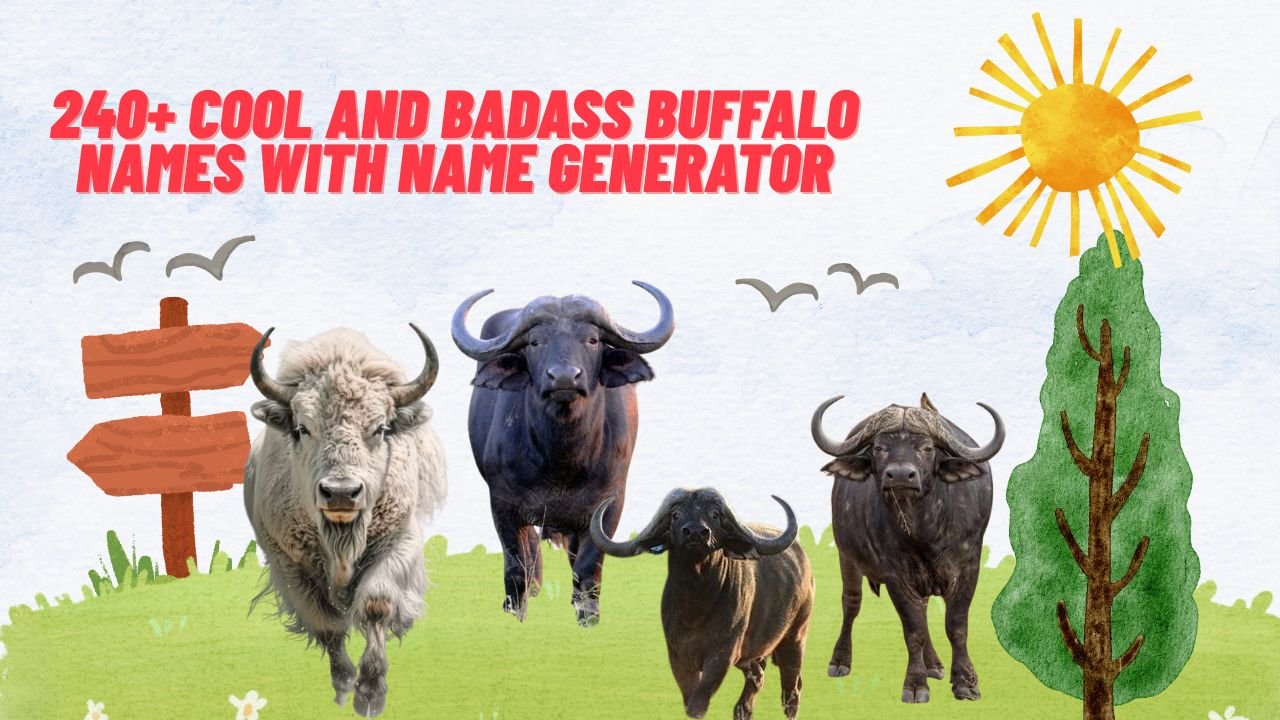 240+ Cool And Badass Buffalo Names With Name Generator