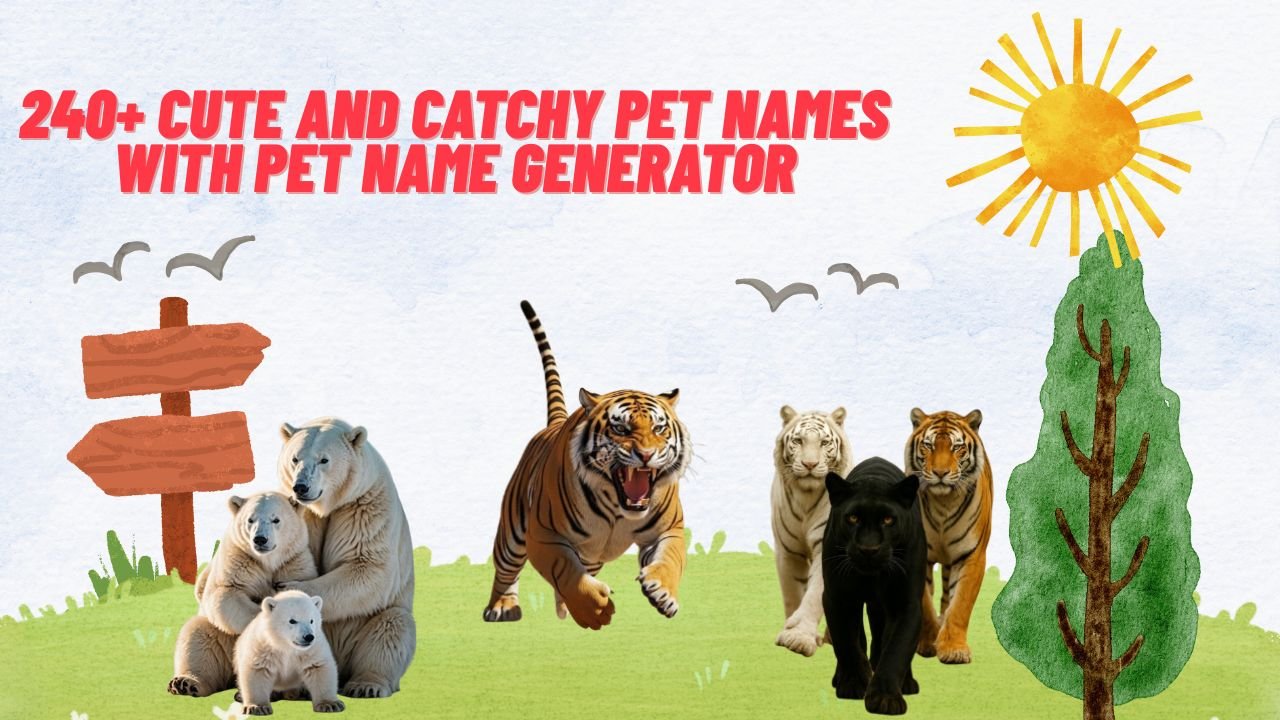 240+ Cute And Catchy Pet Names With Pet Name Generator